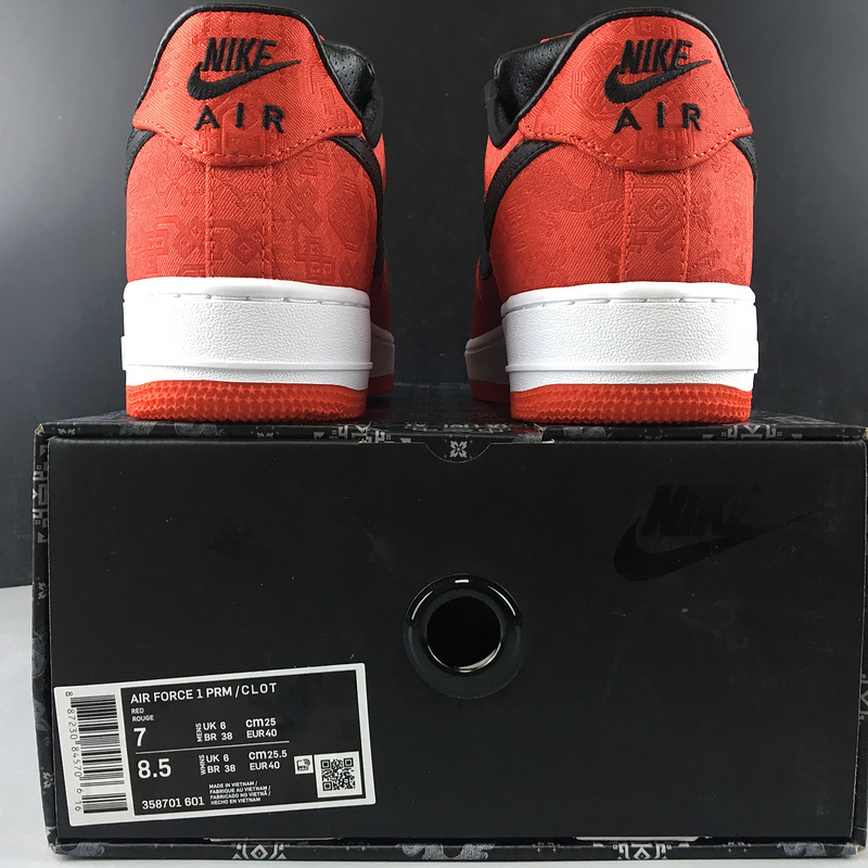 CLOT x NIKE AIR FORCE 1 AF1 WORLD 358701-601